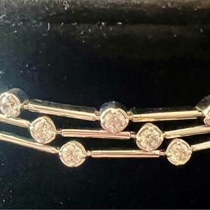 Sterling Silver Diamonique Cz Bracelet